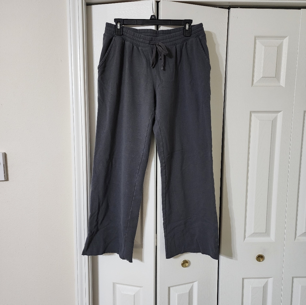 Hollister Slate Grey Low Rise Straight Leg Sweatpant L Tall